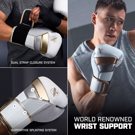 Hayabusa T3 Boxing Gloves -white/gold